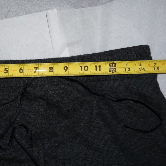 VICTORIA'S SECRET 2 pc MED joggers + top gray waffle weave lounge pajamas NWT - Picture 6 of 9